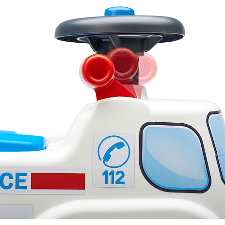 Falk Toys ambulance ride-on med opbevaringsrum, rat og horn