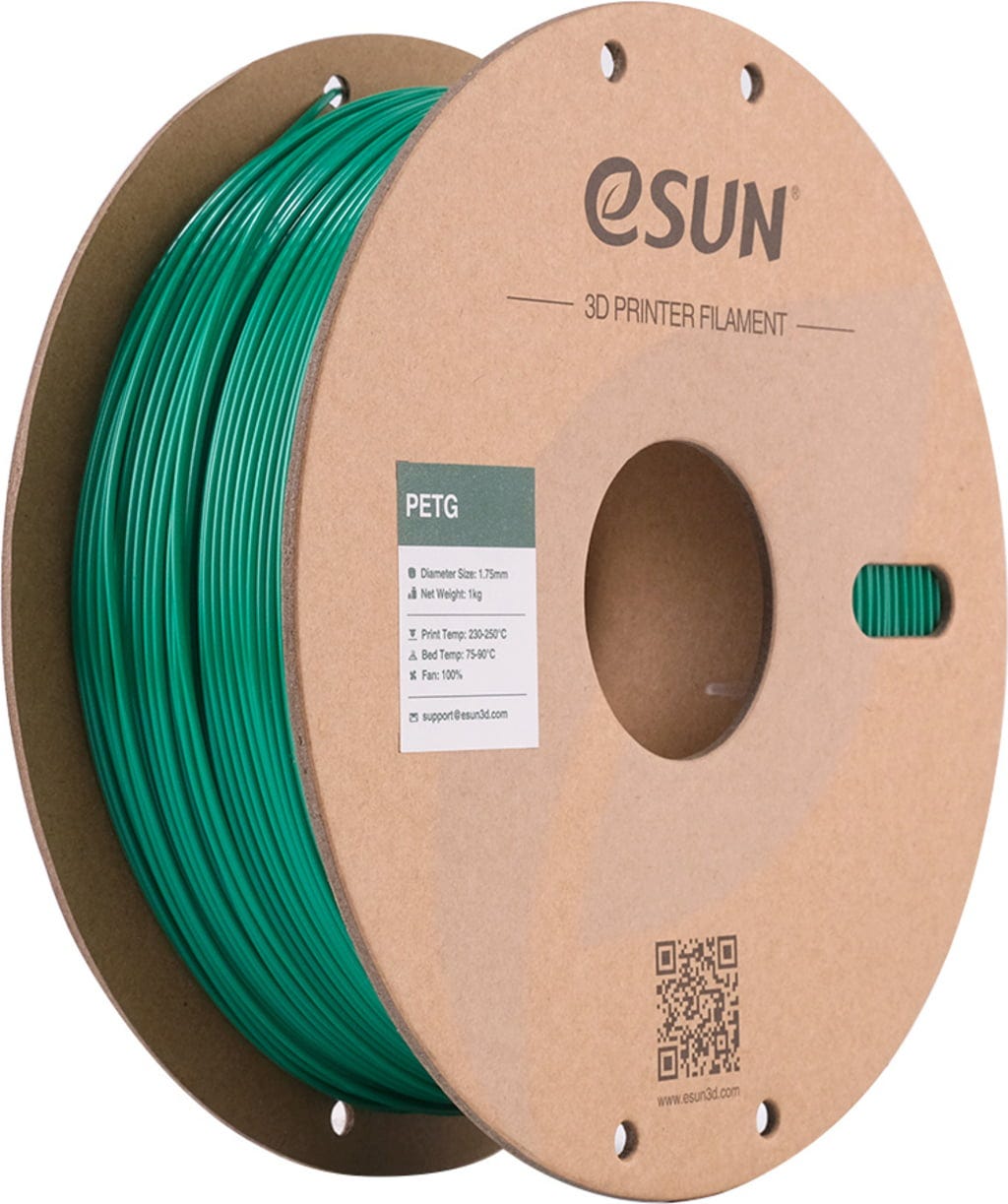 eSUN  PETG Green, 1,75 mm / 1000 g    Lichtdurchlässiges Filament mit ausgezeichneter Schlagfestigkeit