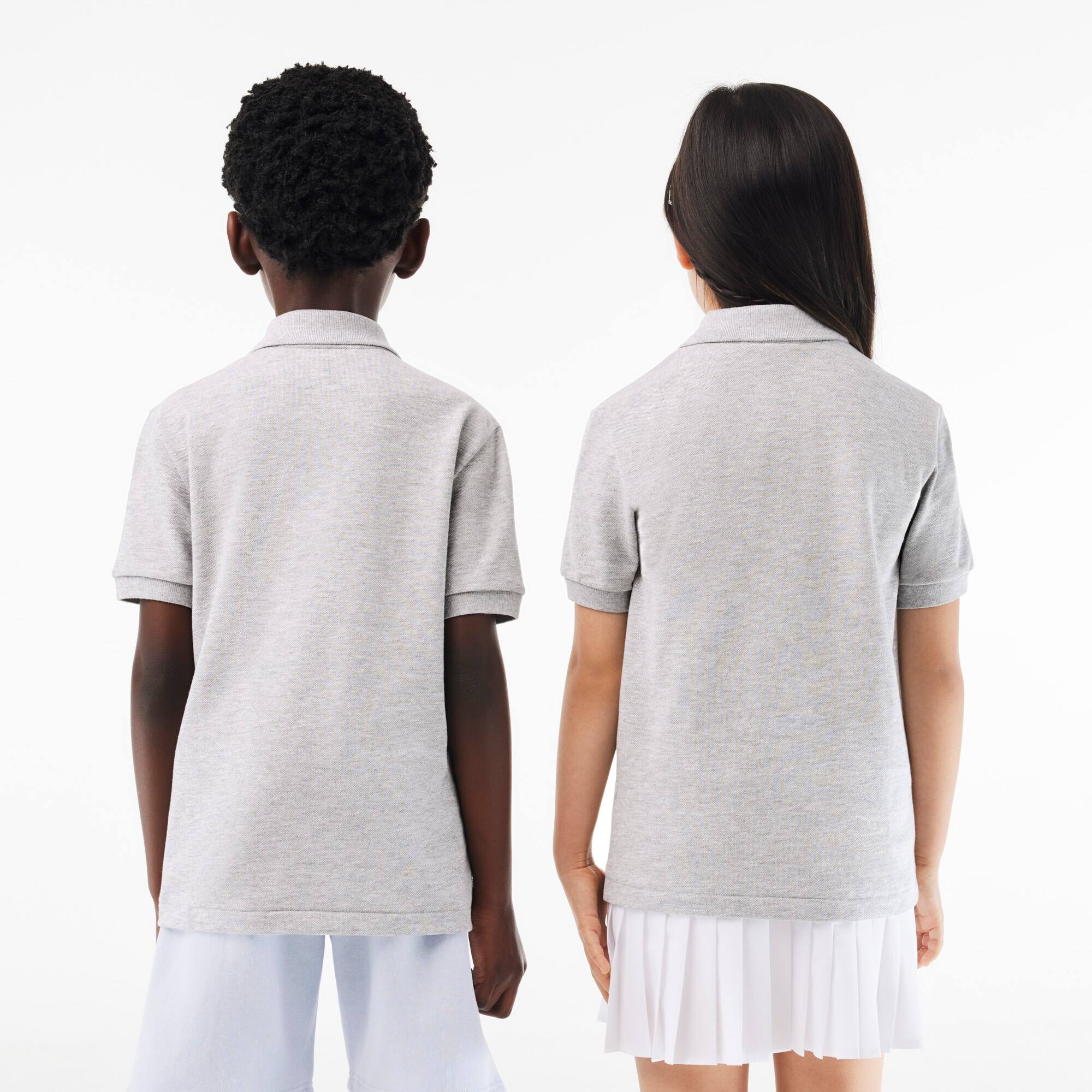 Regular Fit Lacoste-Kinder-Polo aus Petit Piqué Poloshirts - Grau - Lacoste - Kinder