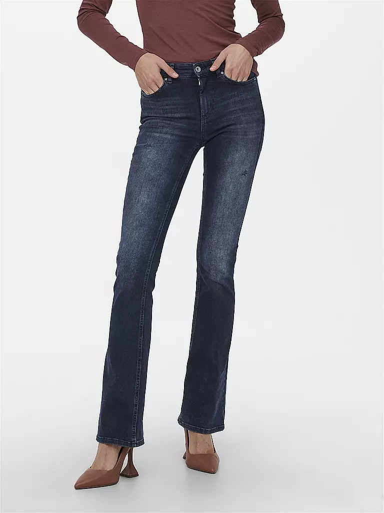 ONLY Jeans Flared ONLBLUSH dunkelblau