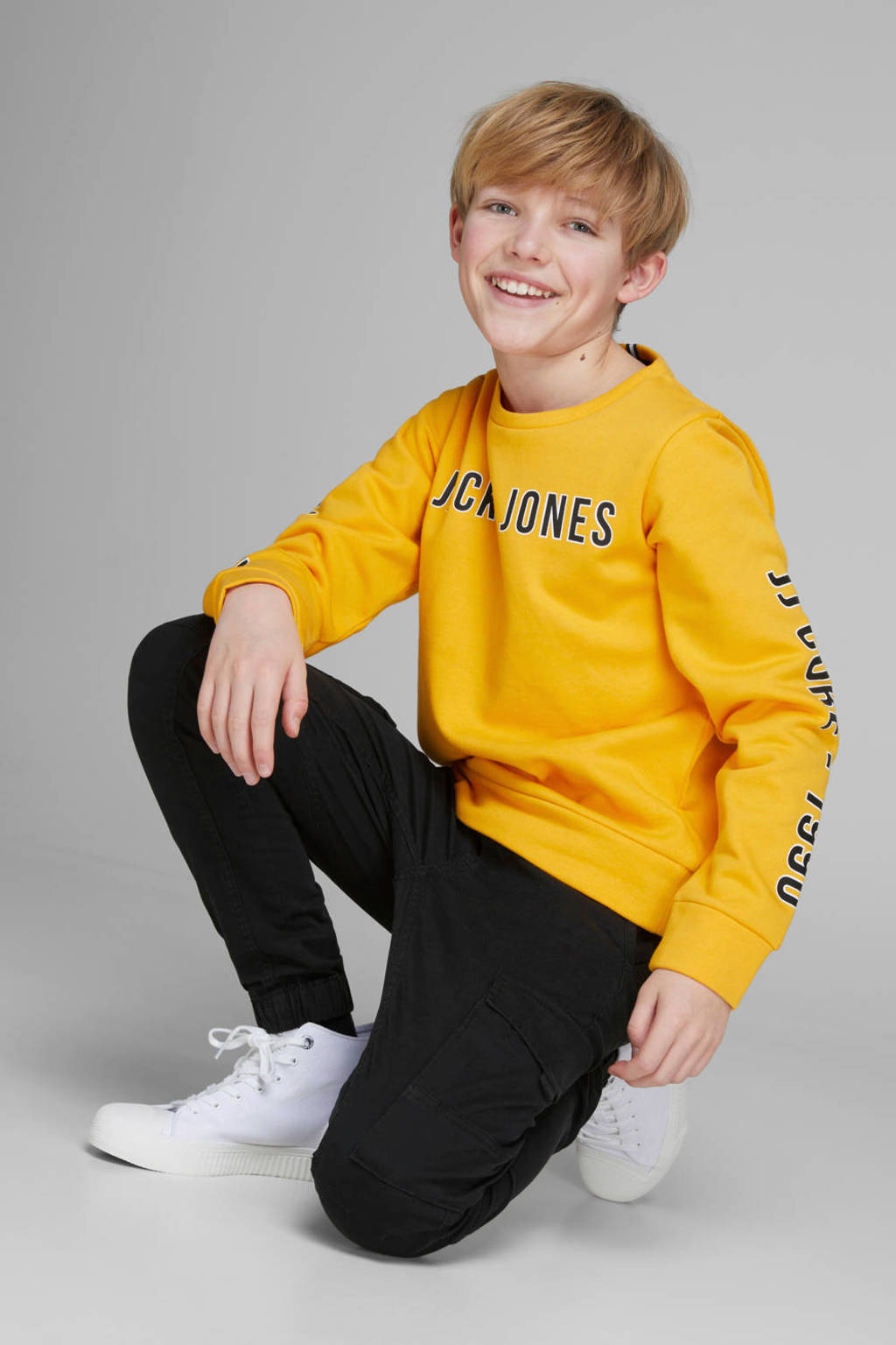 JACK & JONES cargobroek JJIPAUL zwart