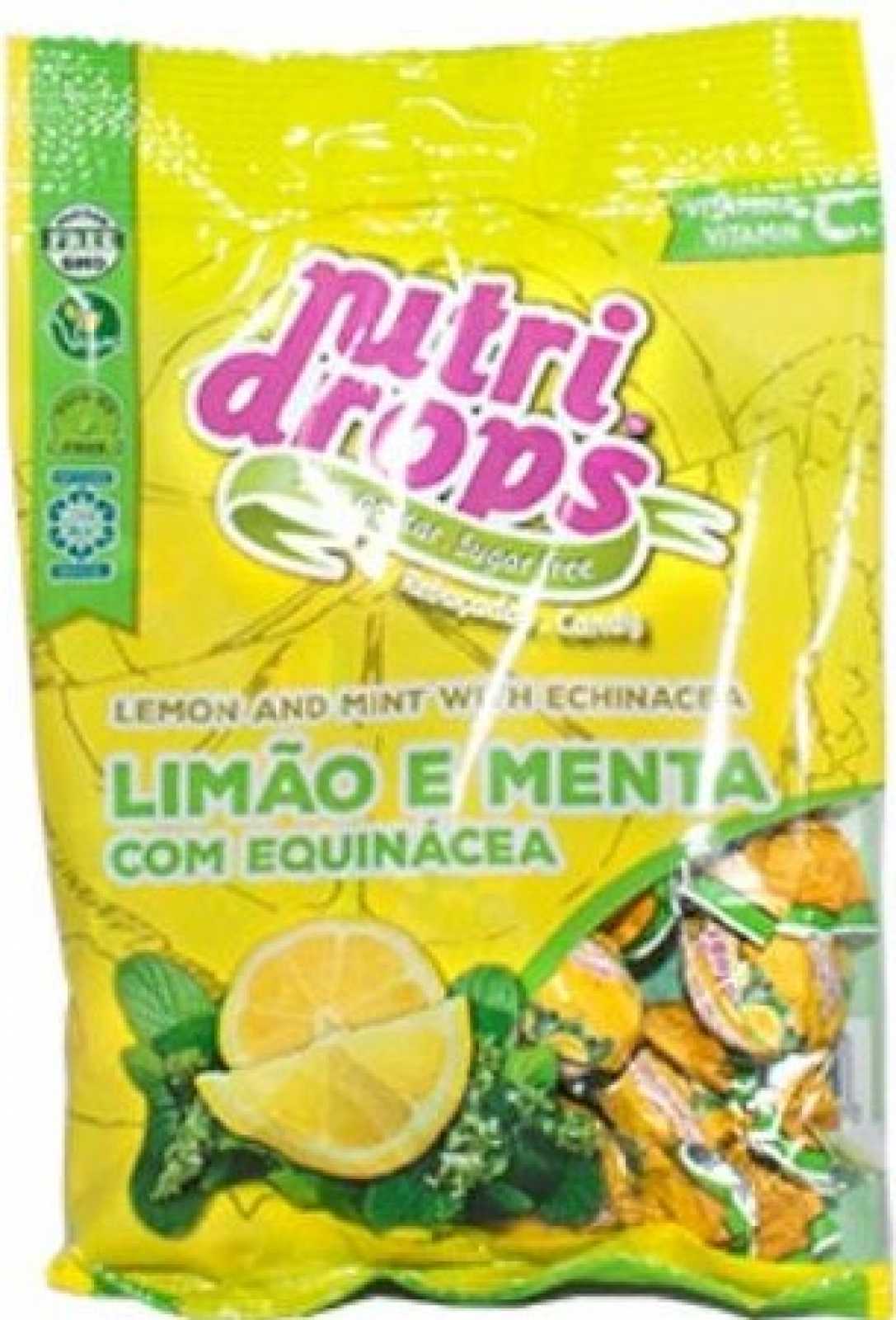 NUTRIDROPS Balas de Vitamina C Sabor Limão e Menta 75g