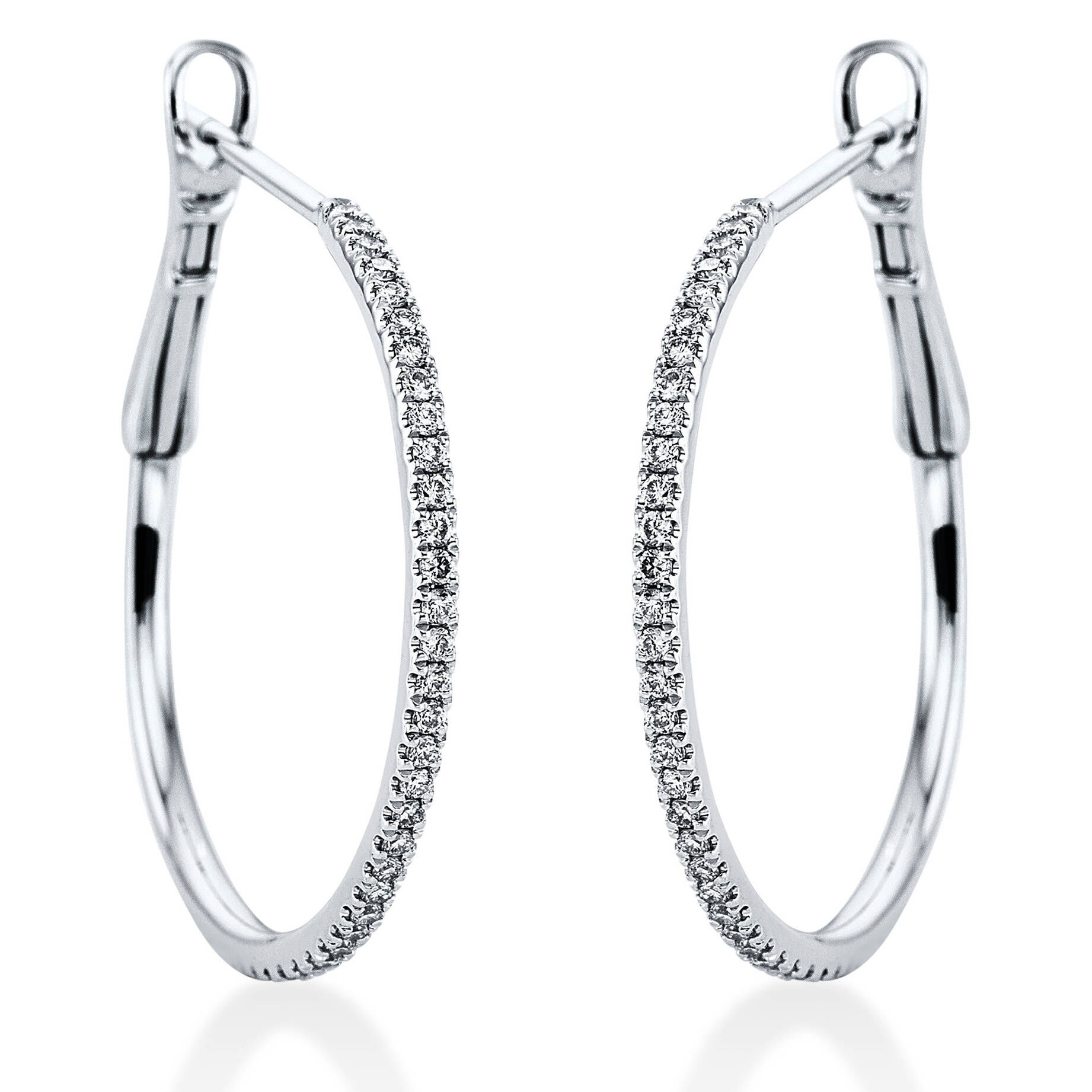 Diamond Group| Damen Creolen mit Diamantbesatz
