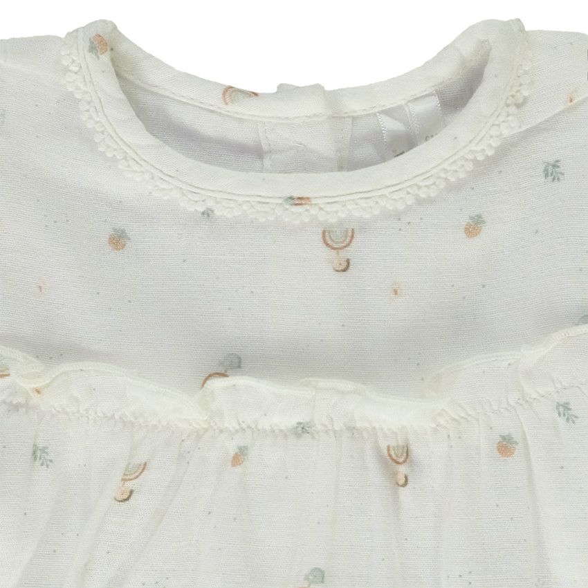 Ensemble 2 pièces avec tunique imprimée pour bébé fille - Multicolore