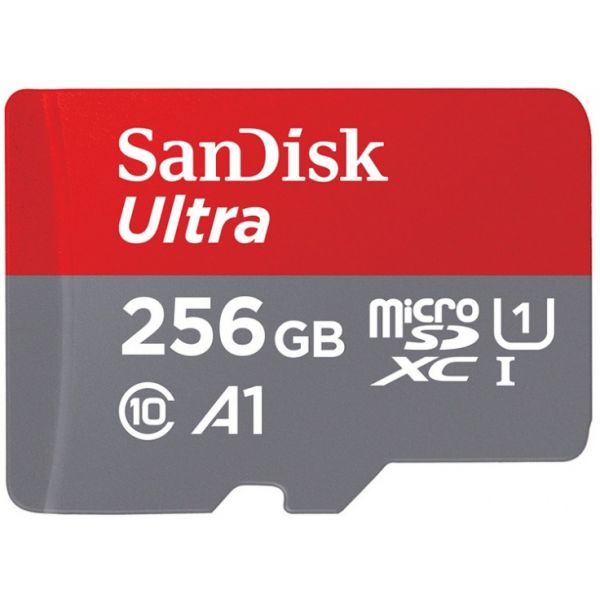 SanDisk Ultra Microsdxc 256GB   Sd Adapter 150MB/s  A1 Class 10 Uhs-i - TSDSQUAC-256G-GN6MA