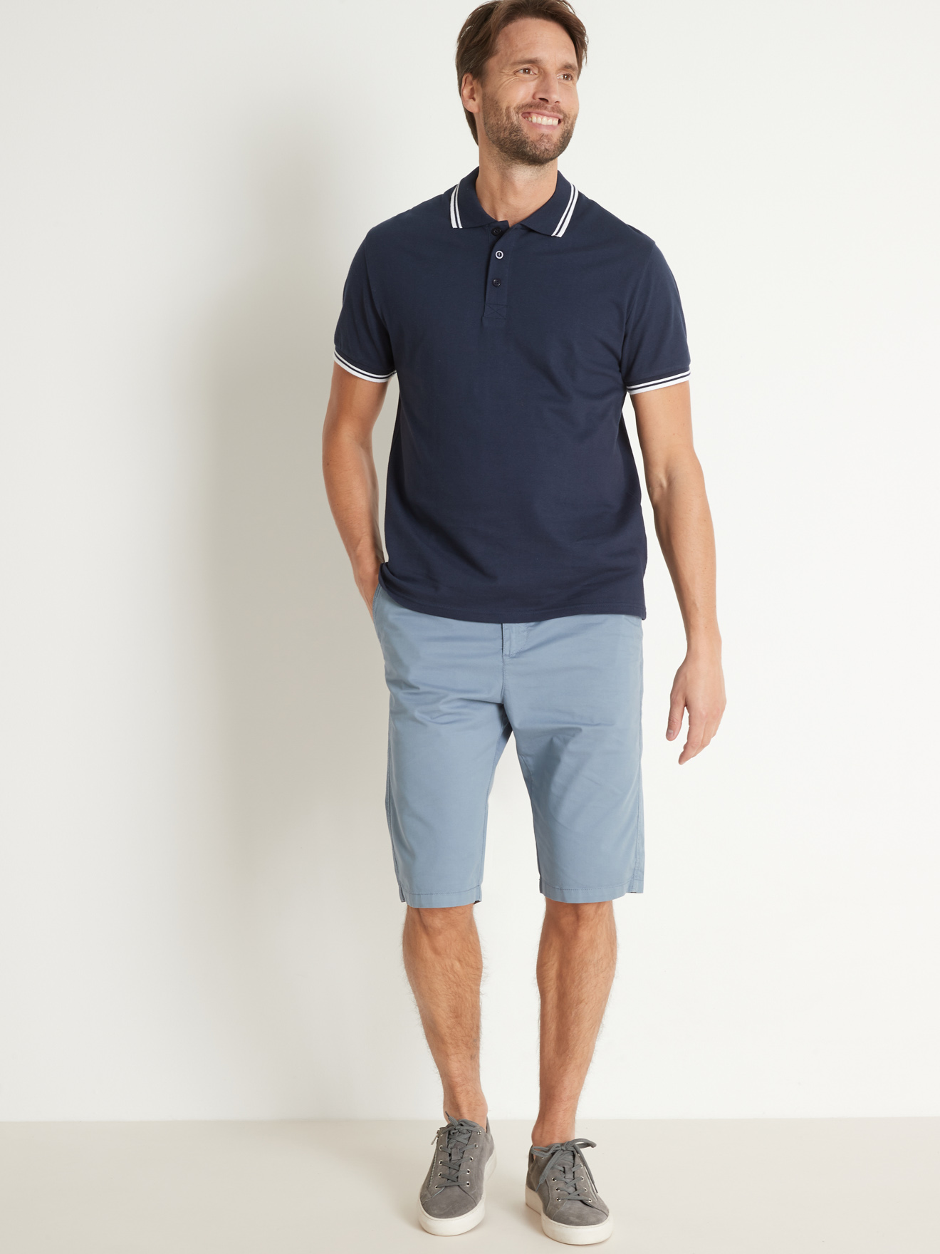 Polo manches courtes maille piquée