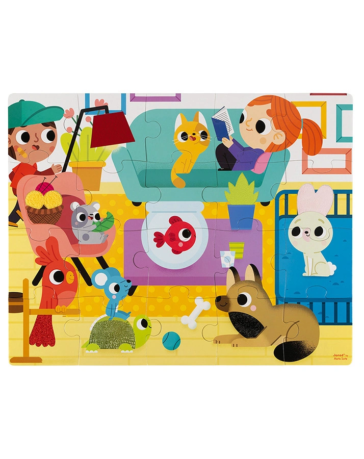 Haptik-Puzzle HAUSTIERE 20-teilig
