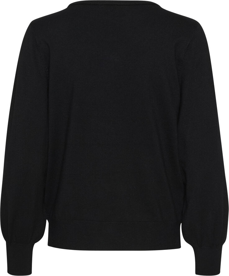 Cream CRVillea Knit Pullover Pitch black