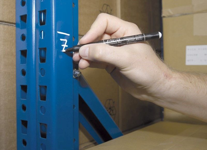 Pica 532/52 Permanent Pen 1-2mm rond wit