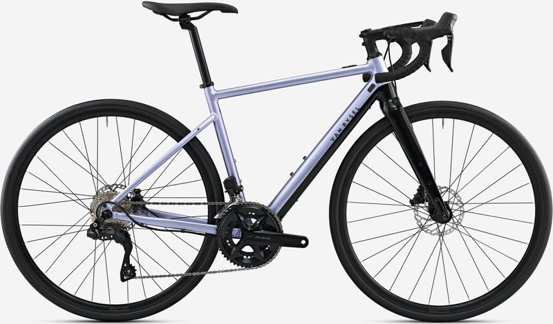Elektrische racefiets e-edr af shimano 105 di2 2x12s lila