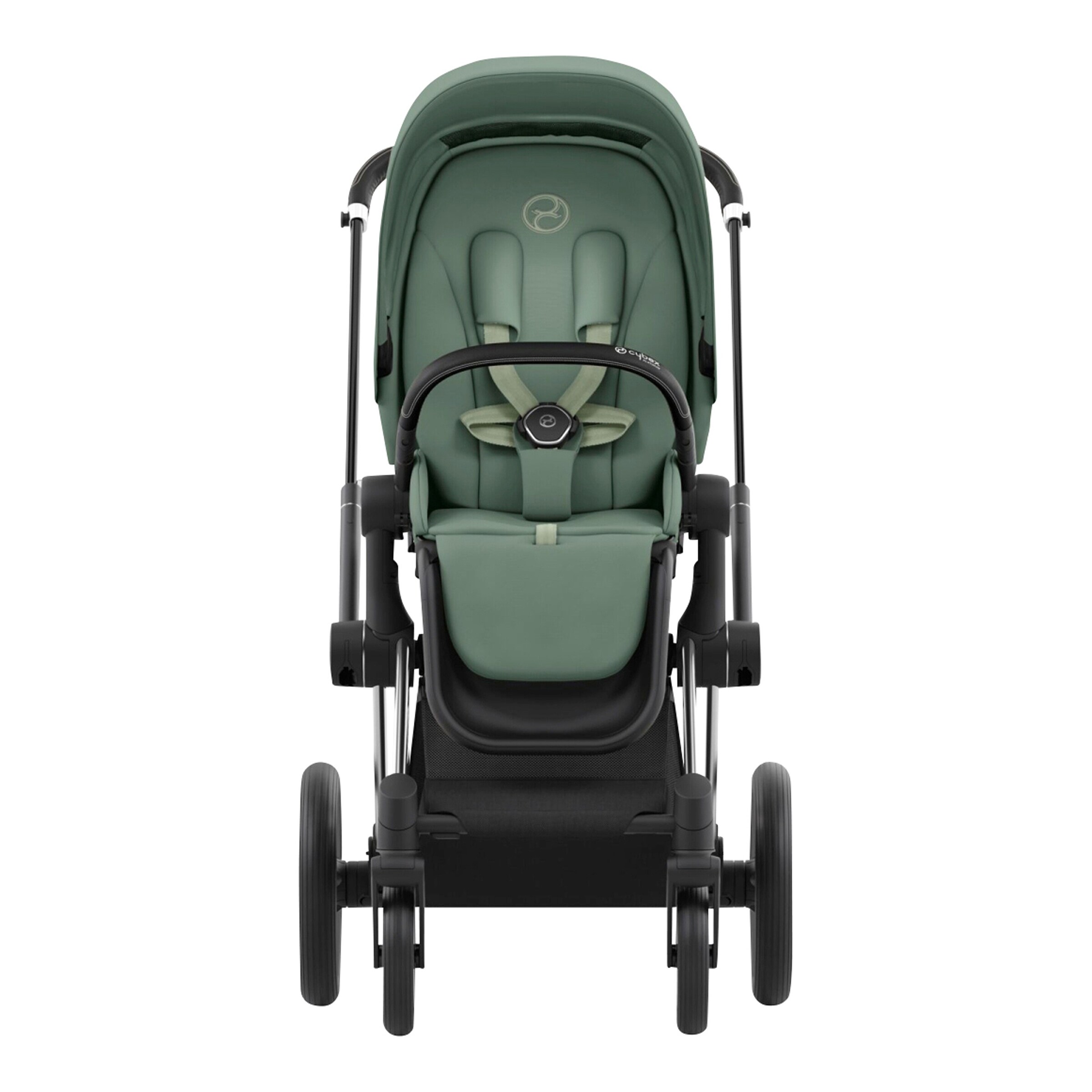 Cybex - PLATINUM Kombikinderwagen PRIAM Comfort Bundle chrome black / leaf green