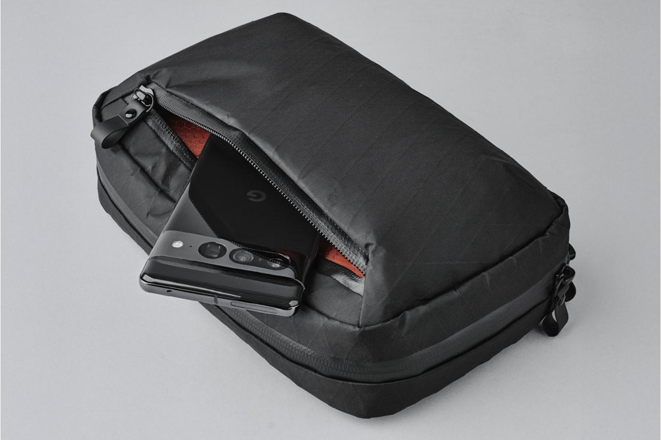 Alpaka Gear Elements Tech Case AD010490503 Dark Green, X-Pac VX21, tech-organizer en crossbodytas