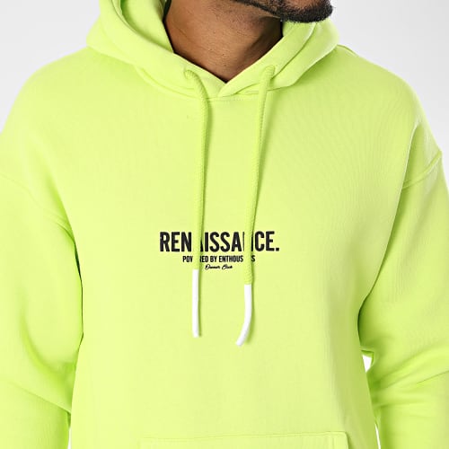 Sweat Capuche Jaune Vif