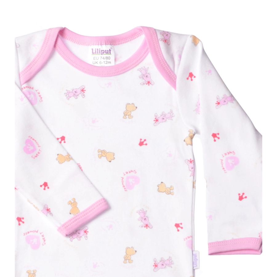 Liliput Amineckbody 2er-Pack weiß, rosa