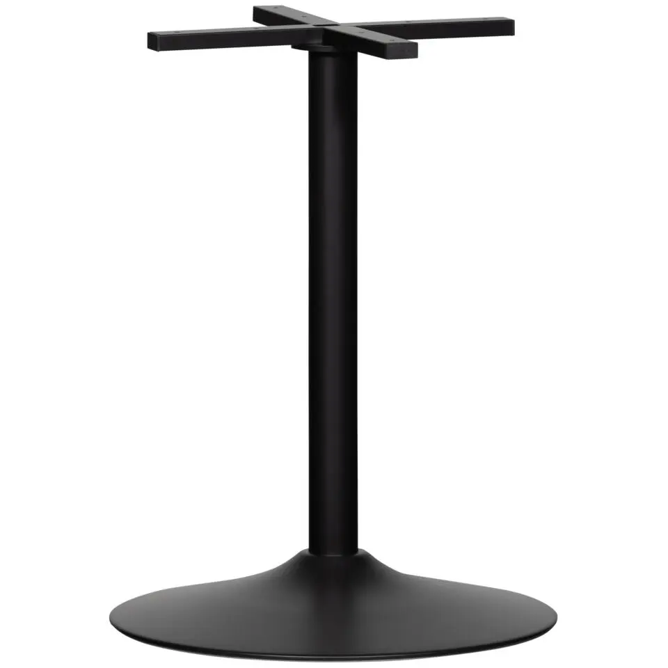 WOOOD Bistro Ronde Buisvoet - Metaal - Zwart - 72x54x54