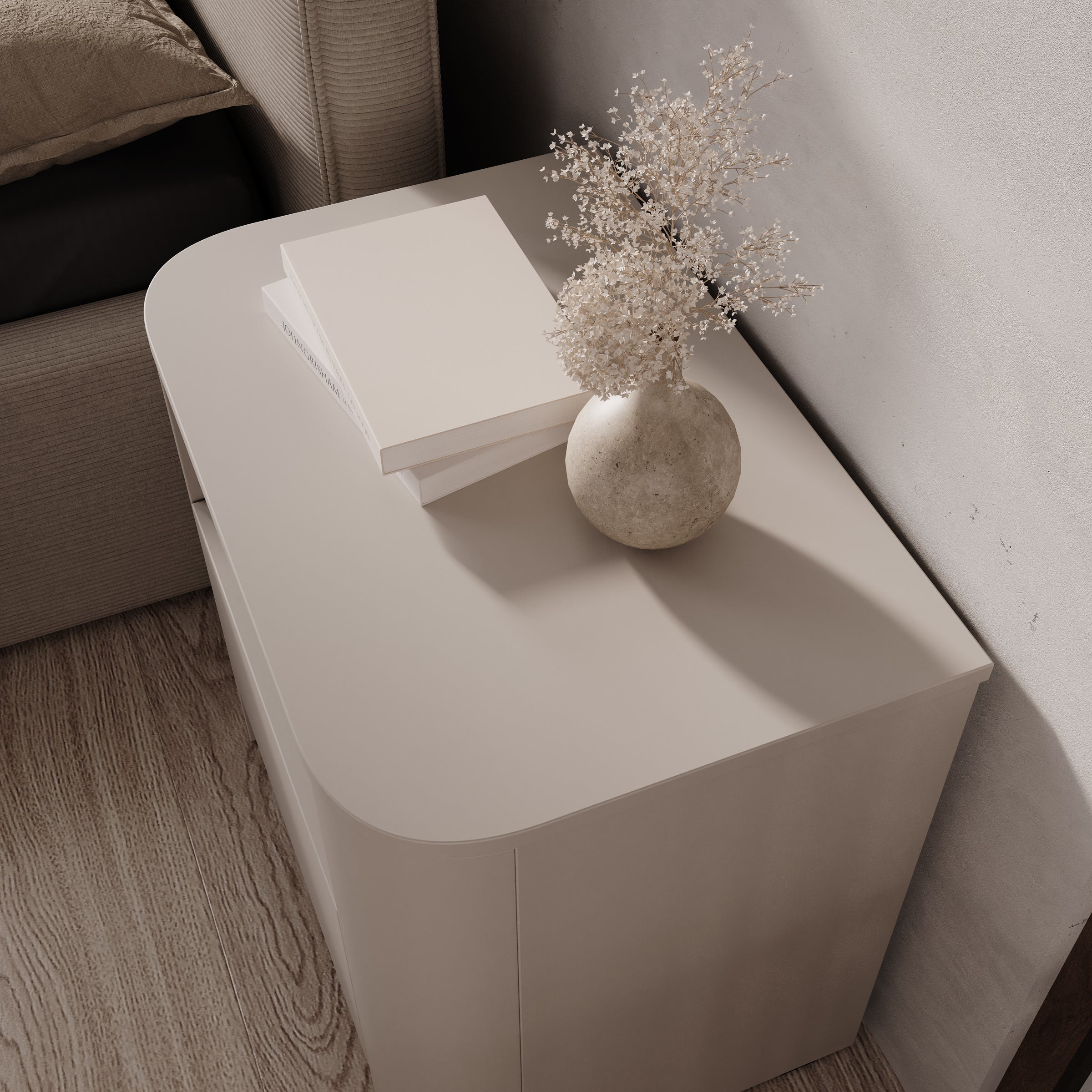 Barbados - Nachtkastje - Beige - 58x39x52 cm