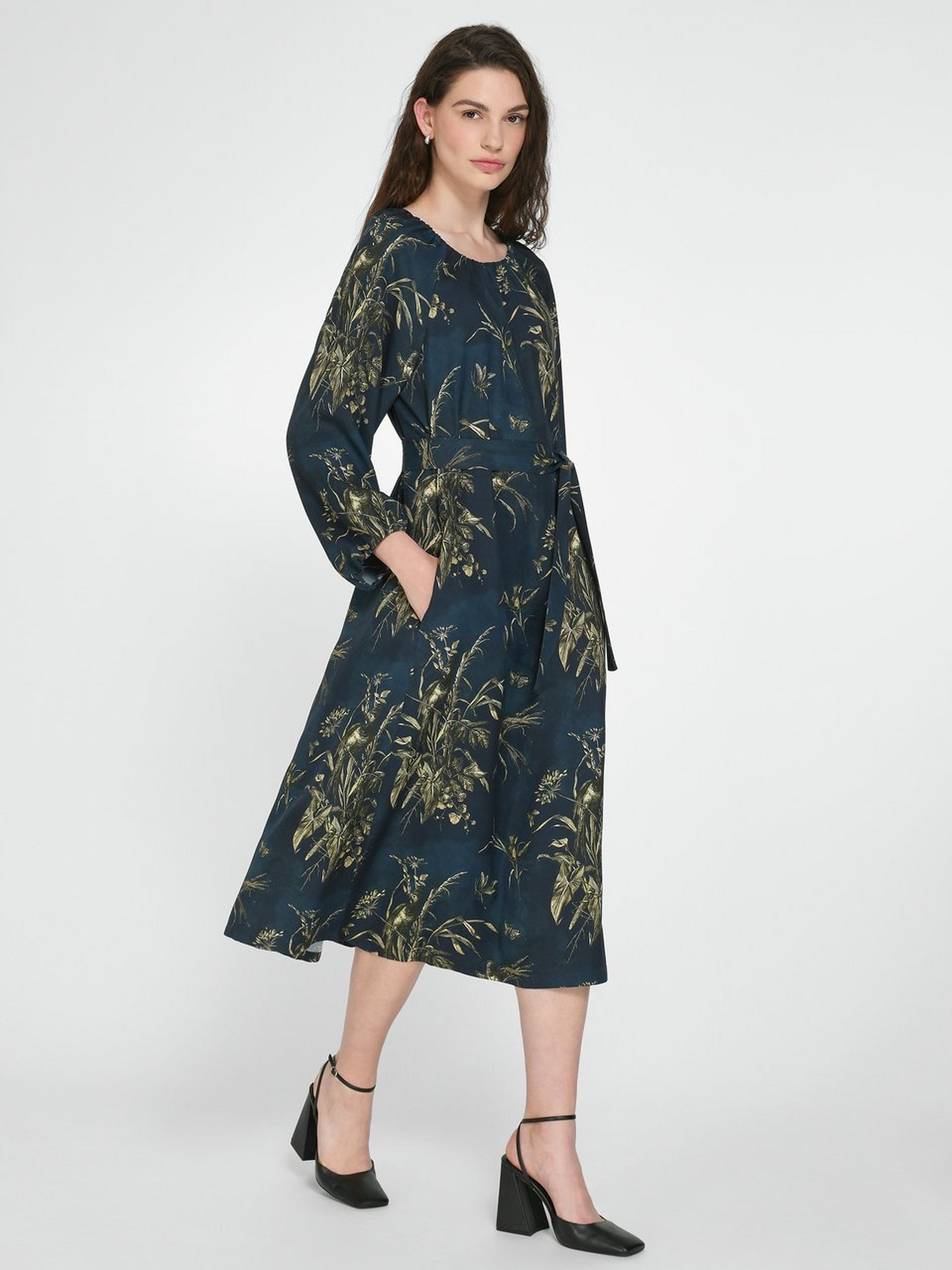 Kleid mit 3/4-Arm
