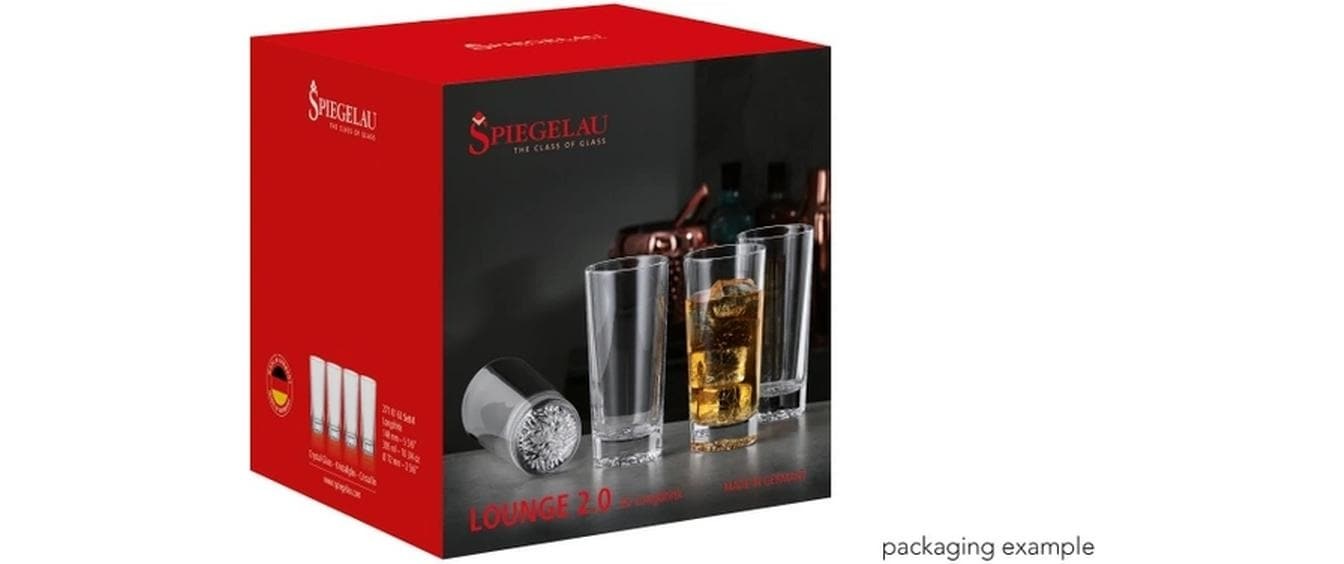 Eulenspiegel Longdrinkglas »Spiegelau Longdrinkglas Lounge 2.0 305 ml, 4 Stück, Transparent« Brillianz, Kristallklar