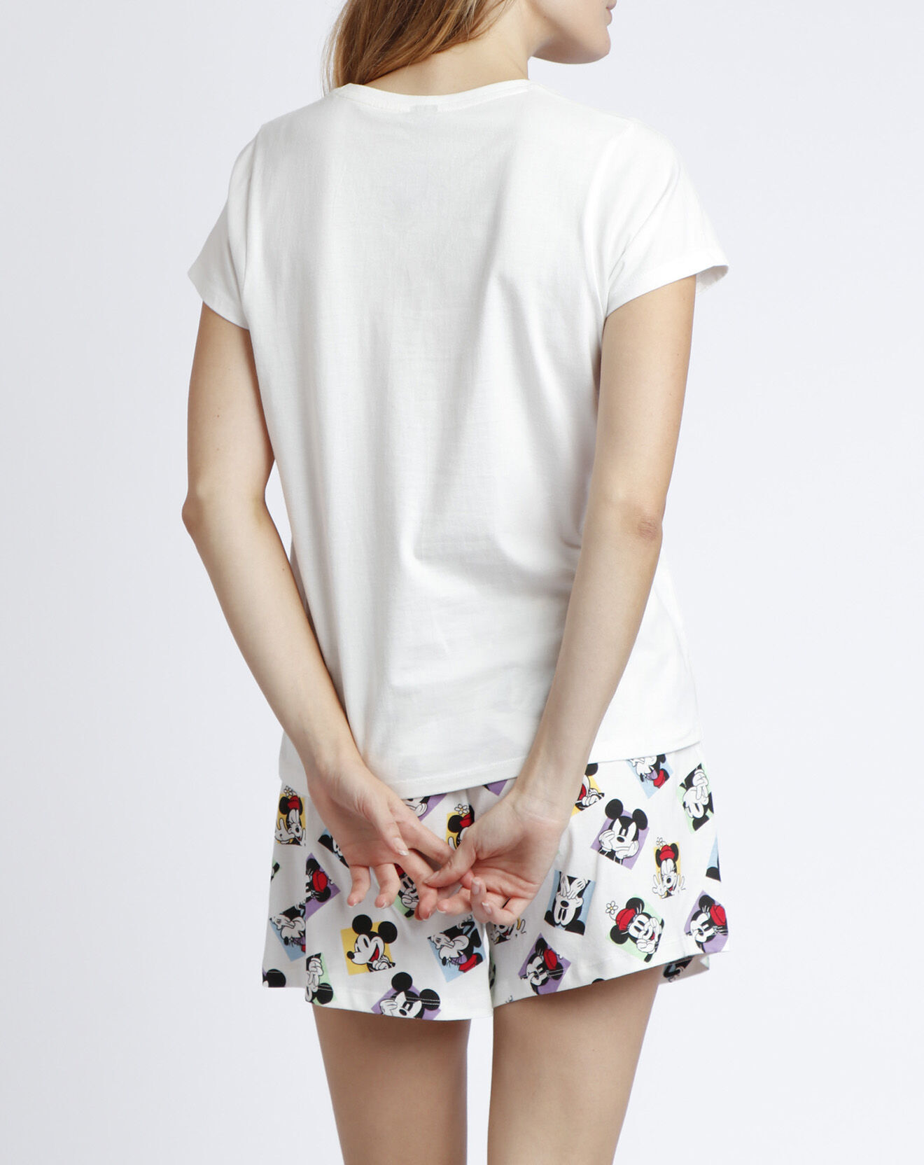 28 Pyjama T-Shirt & Short Elara blanc