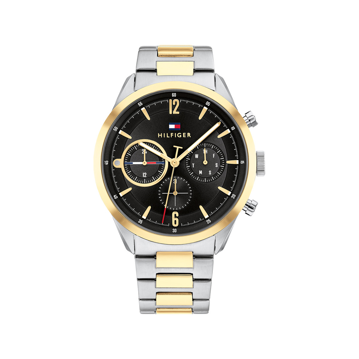 Montre Tommy Hilfiger homme acier bicolore jaune