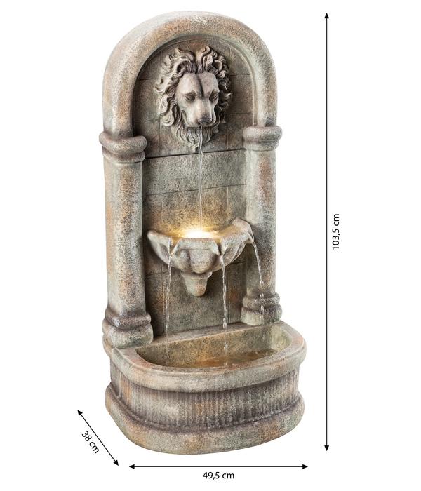 Dehner Polyresin-Wandbrunnen Faro,