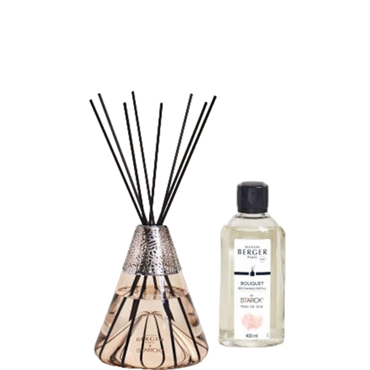 Maison Berger Paris Bouquet Parfumé Starck Peau de Soie Rose Coffret Maison Berger