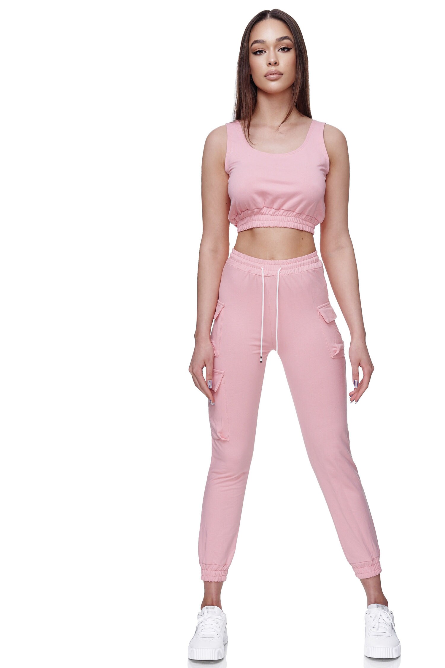 RAYSHYNE Damen Freizeitanzug Zweiteiler Training Anzug in Einheitsgröße RS09