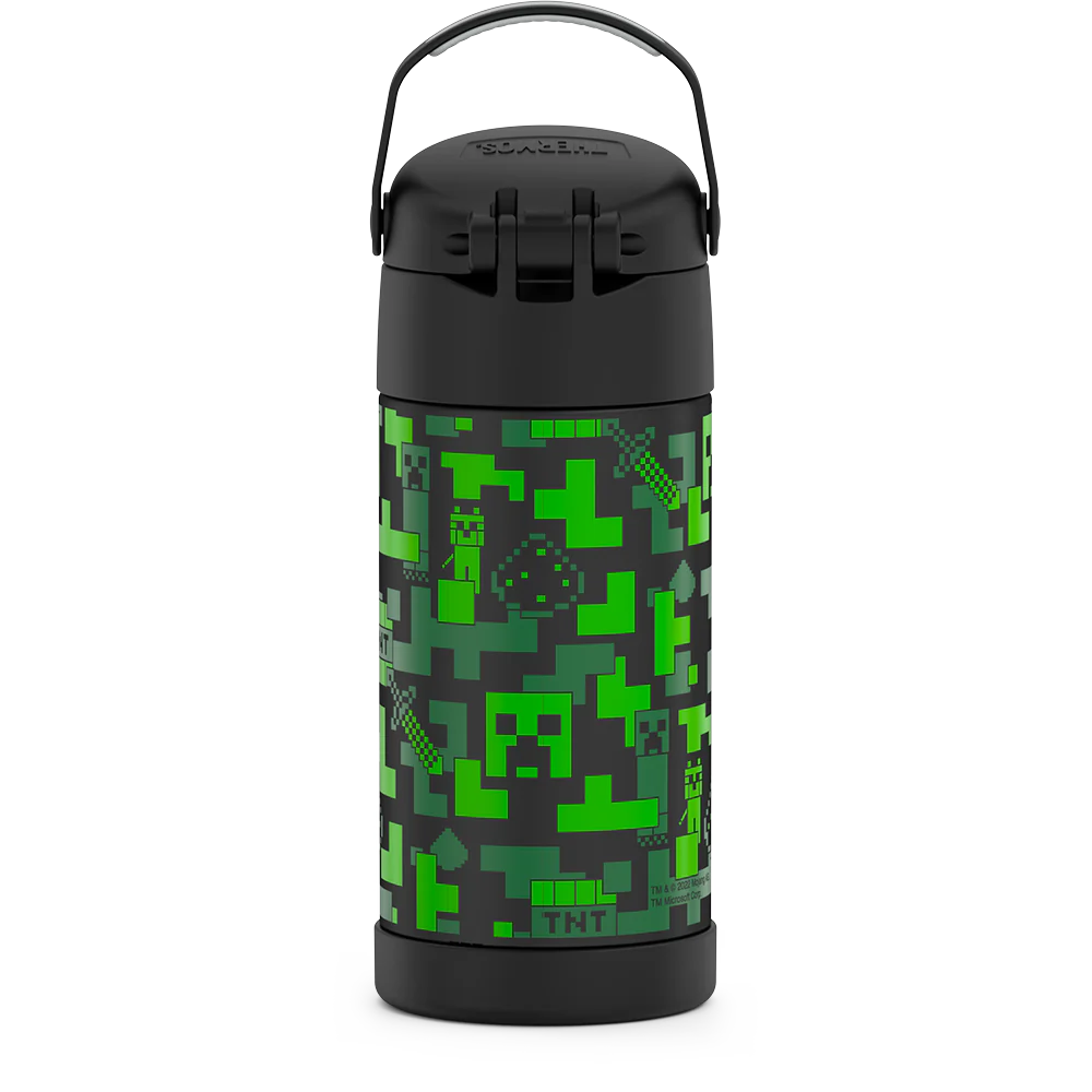 12oz FUNTAINER® WATER BOTTLE MINECRAFT