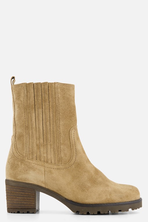 Gabor Enkellaarsjes taupe Suede