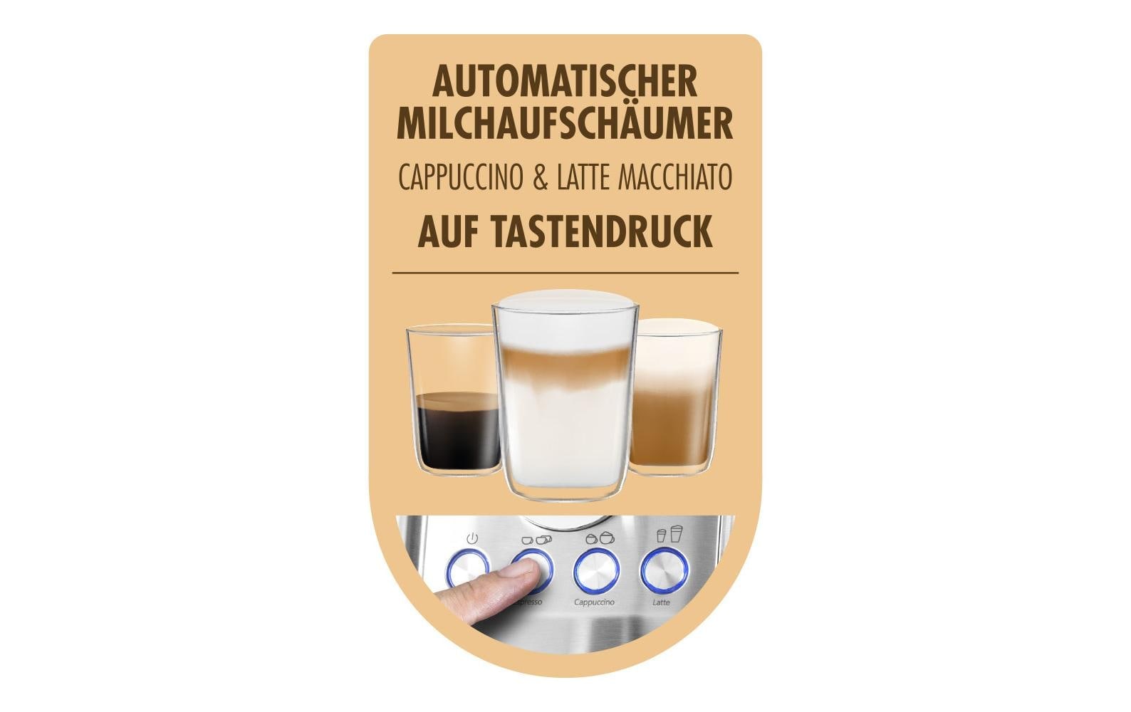 Gastroback Espressomaschine »42722 DESIGN ESPRESSO PICCOLO PRO M« mit integriertem, automatischem Milchaufschäumer