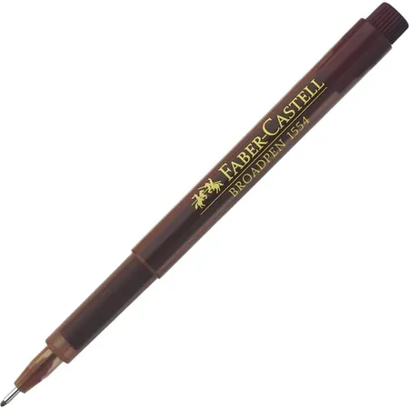 Faber-Castell Fineliner BROADPEN 1554, dunkelbraun