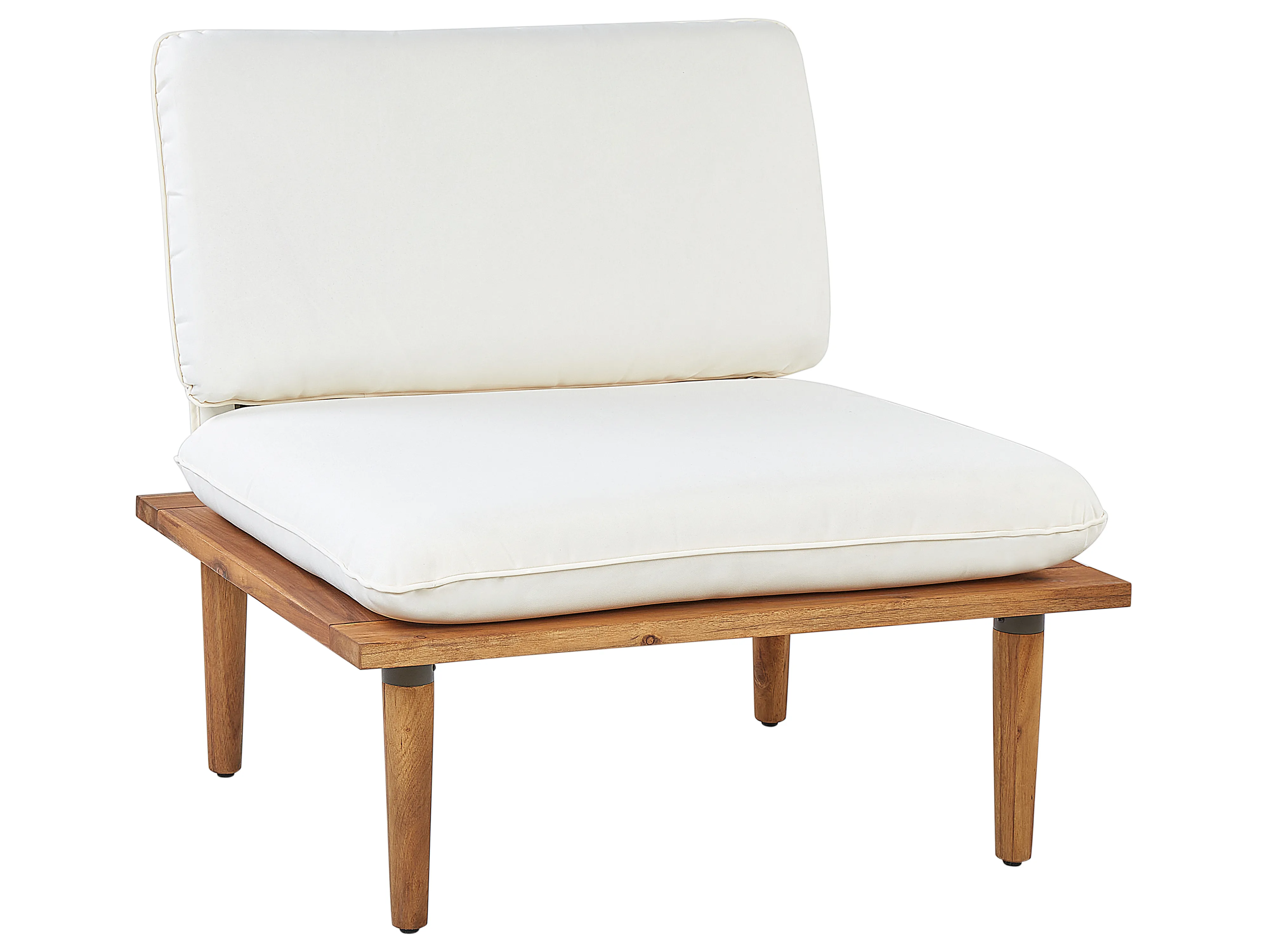 Loungeset met tafel 2-zits FRASCATI modulair Gecertificeerd acaciahout Gebroken wit