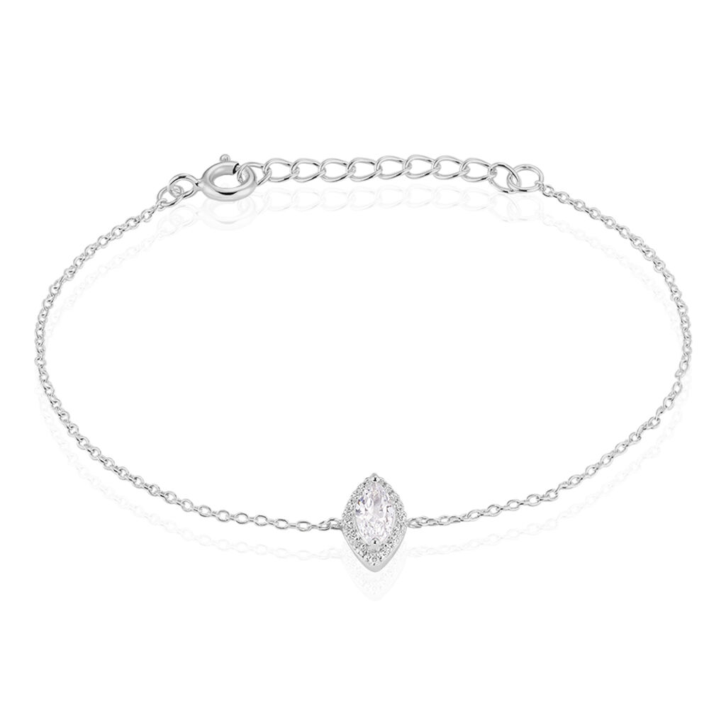 Bracelet Arone Argent Blanc Oxyde De Zirconium
