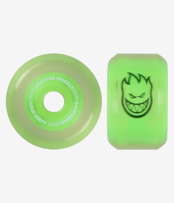 Spitfire Sapphire Rollen (neon green) 54 mm 90A 4er Pack