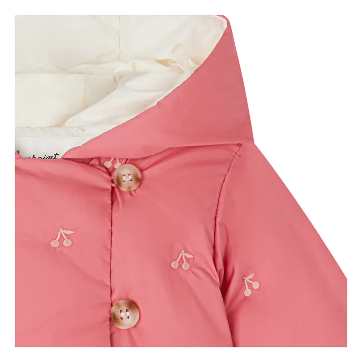 Bonpoint Veste Matelassée Cerises Bonno | Rose