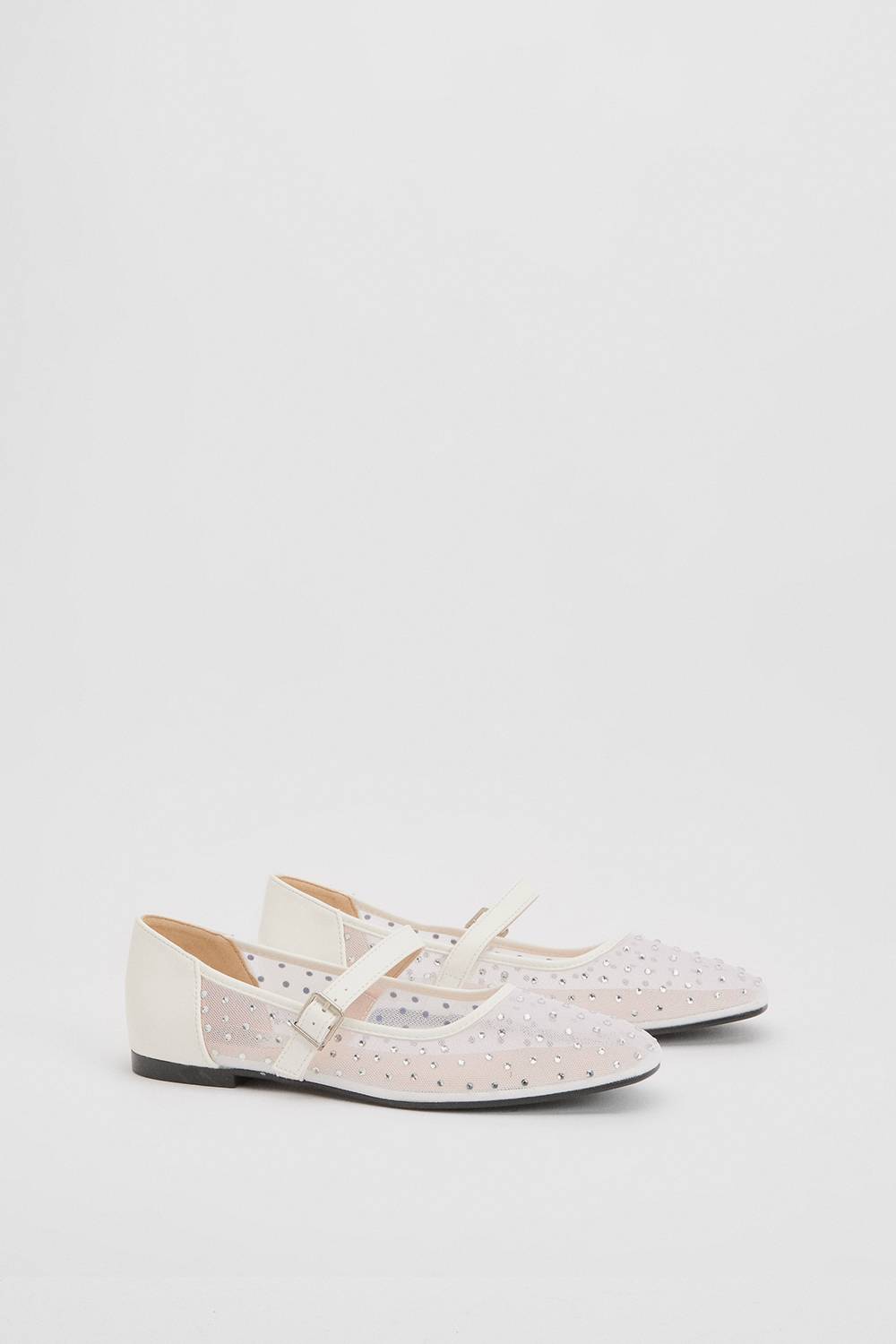 Oasis Ballerines Mary Jane Harriet En Mesh Embelli