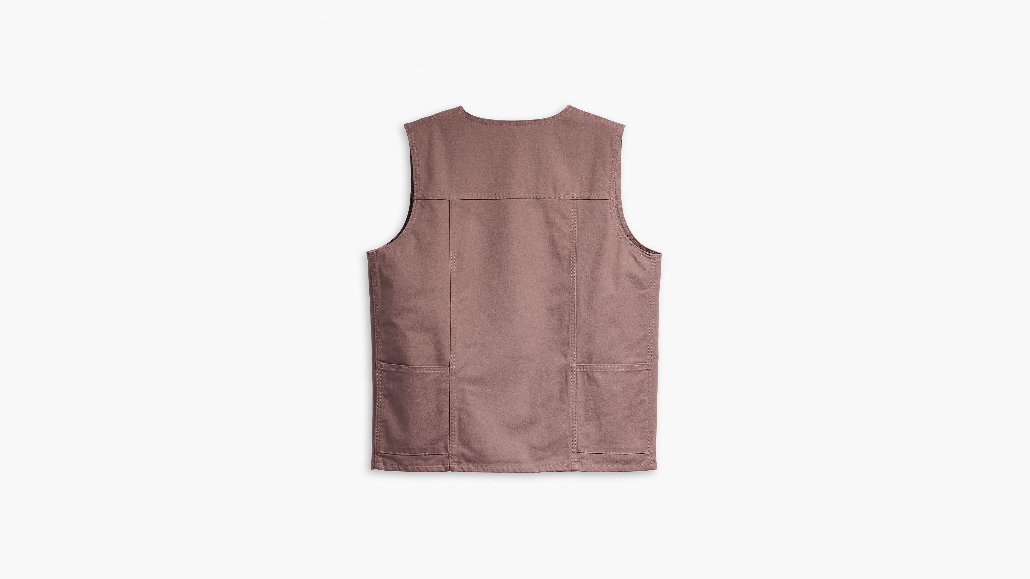 Levi's® Skateboarding veste sans manche en toile - Peppercorn - Blanc