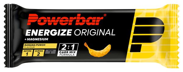 Barres énergétiques PowerBar Energize Original Chocolat / Cookie / Banane / Baies - 4x55g (3 1 offerte)