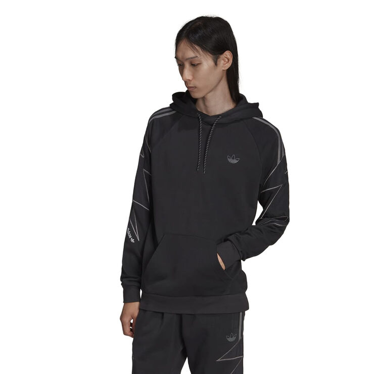 adidas lightning hoodie Black