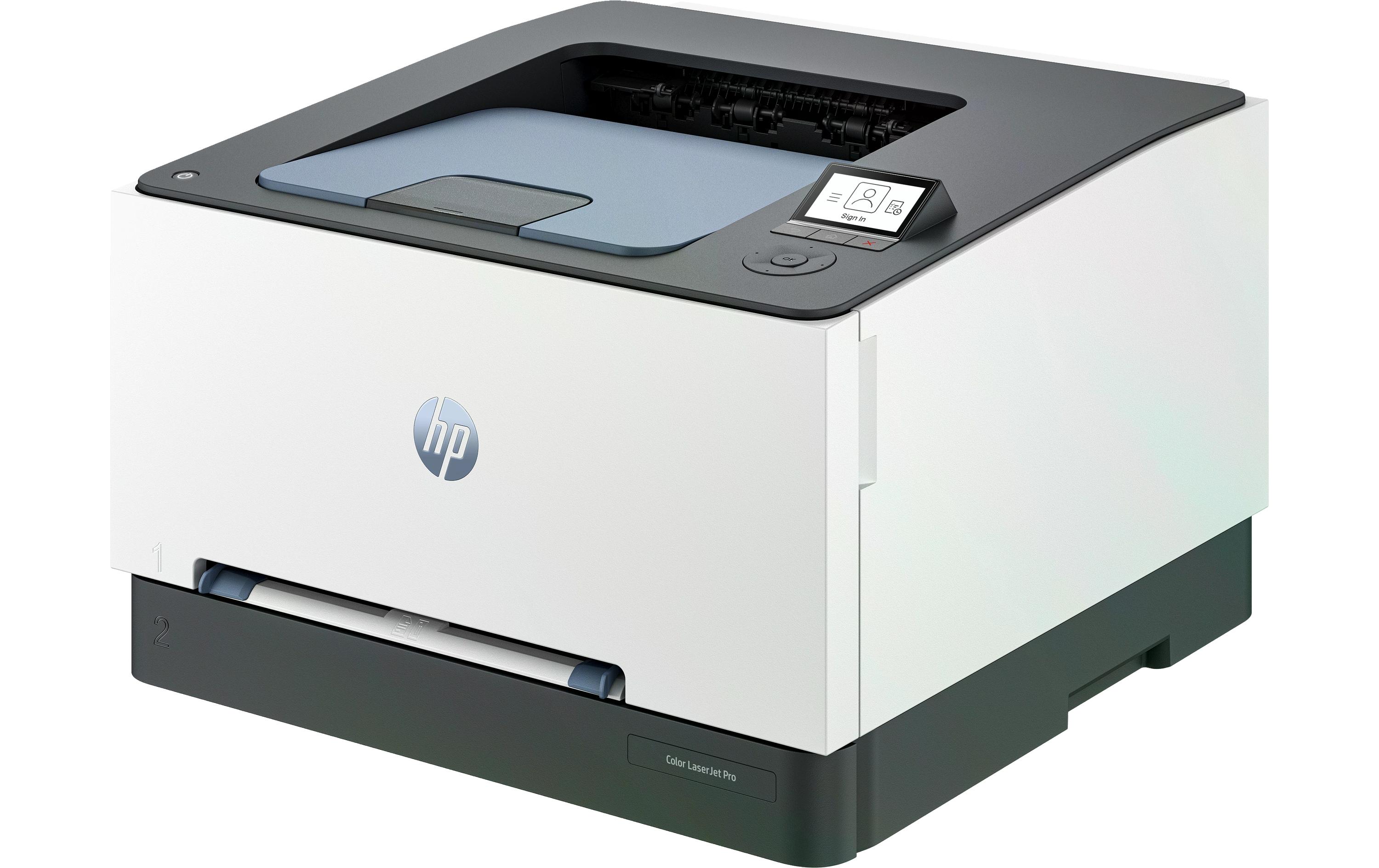 Drucker Color LaserJet Pro 3202dn<br>Duplex- und LAN-fähiger Farblaserdrucker
