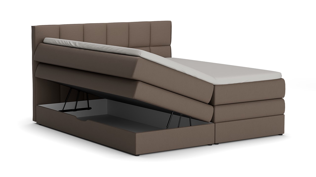 Opbergboxspring Jade - Matte leather taupe