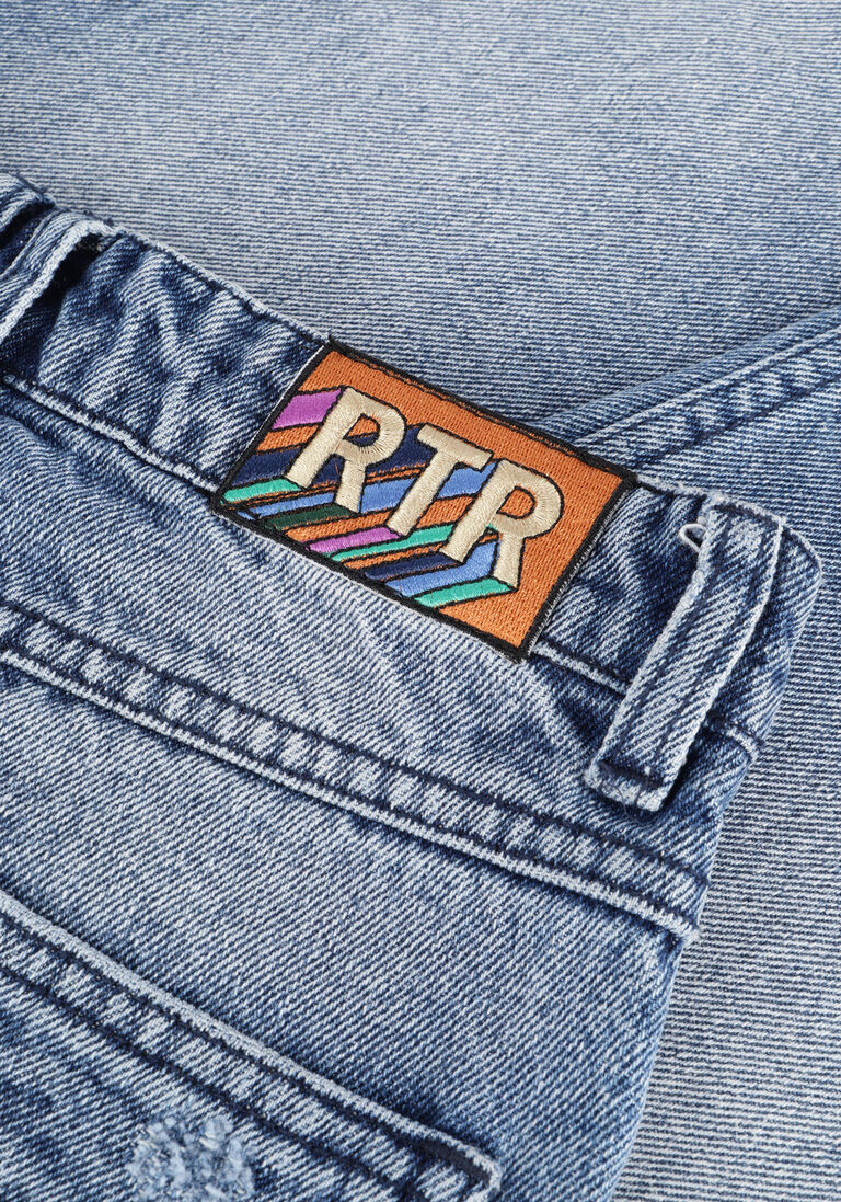RETOUR blauwe retour wide jeans celeste aged blue