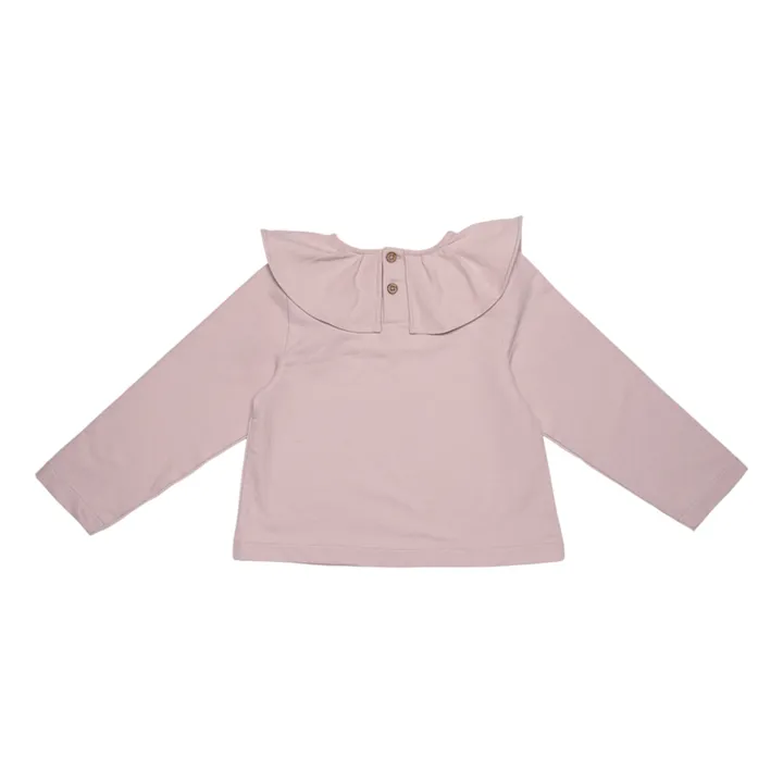 Baje Studio T-shirt Amity Col Volants | Lilas