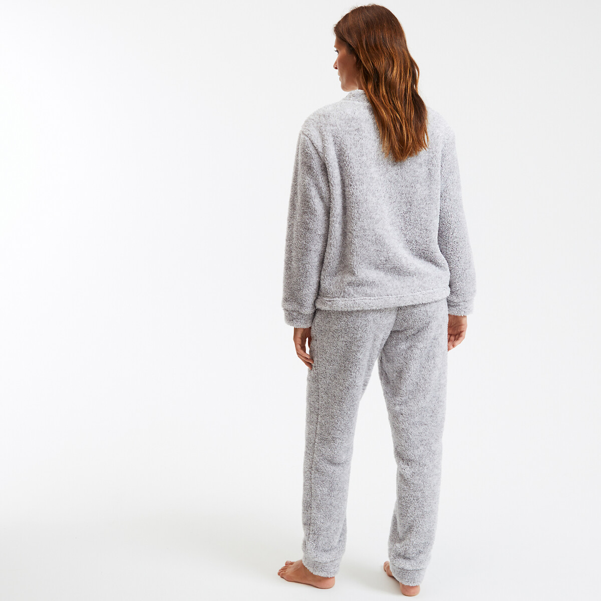 SO'HOME<br>Pijama de sherpa com urso polar bordado