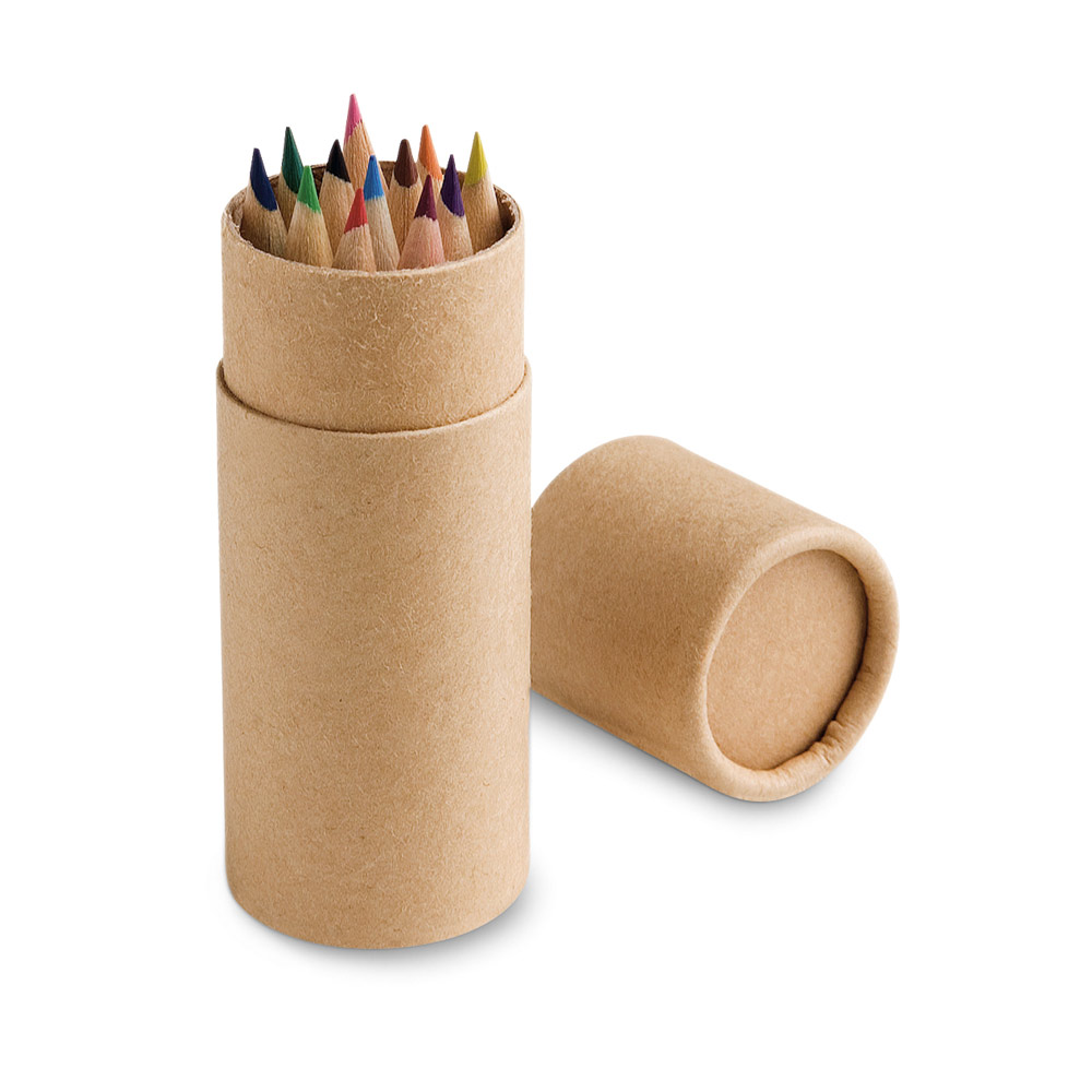hi!dea 91752 - Boîte avec 12 crayons de couleur