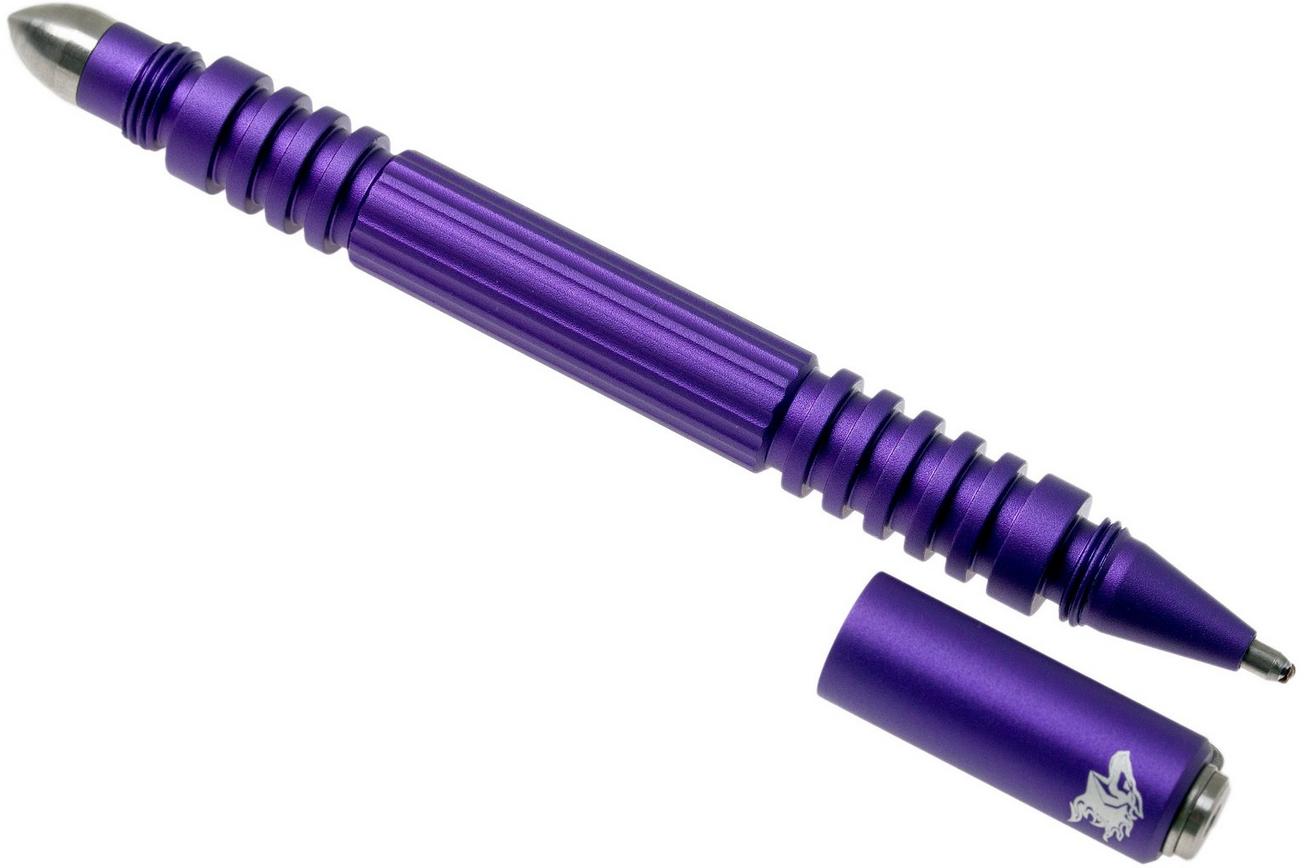 Rick Hinderer Investigator Pen Aluminium Matte Purple, tactische pen