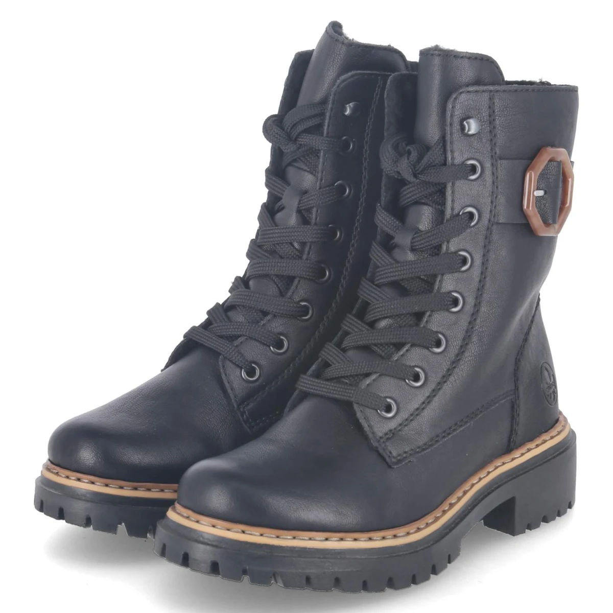 RiekerSchnürboots - schwarz