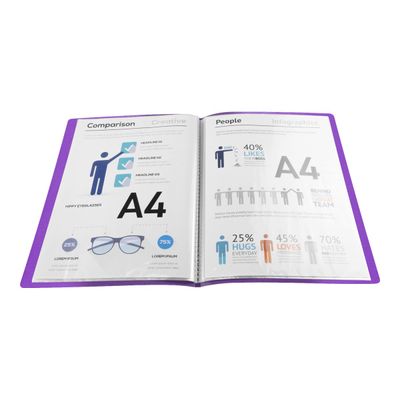 Exacompta Teksto - Porte vues - 60 vues - A4 - disponible dans différentes couleurs