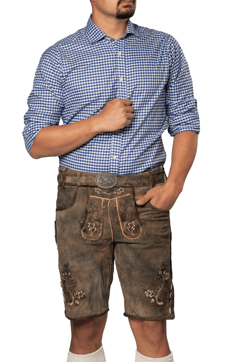 Lederhose Bruin Kort Brixen