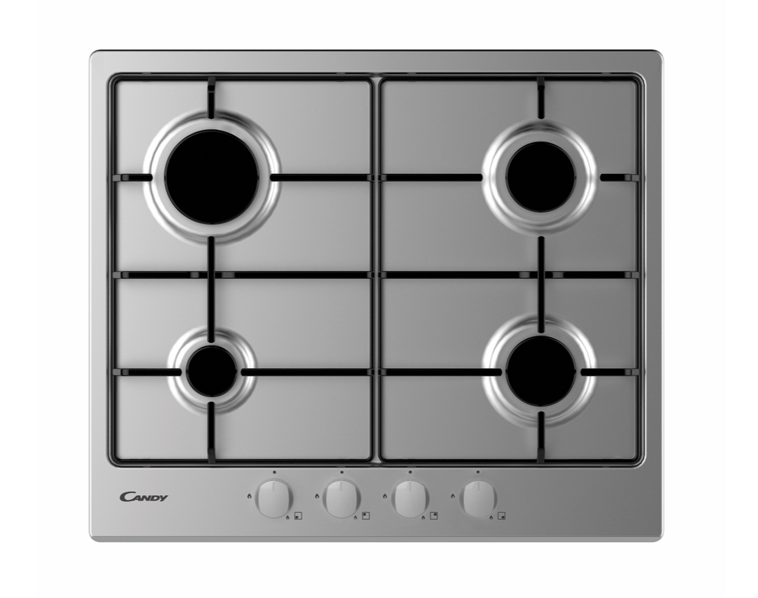 PLACA A GÁS CANDY CHW6BRX 4 QUEIMADORES 60CM INOX